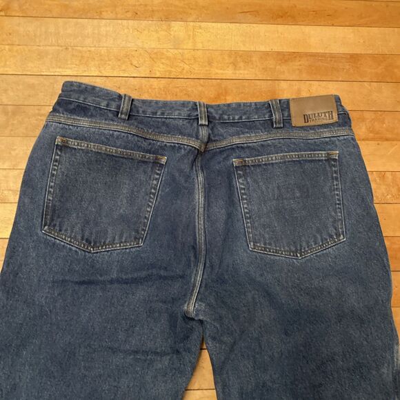 Duluth Trading Company Jeans Men’s Size 40x30 Medium Wash Relaxed Fit Flannel - Picture 13 of 15